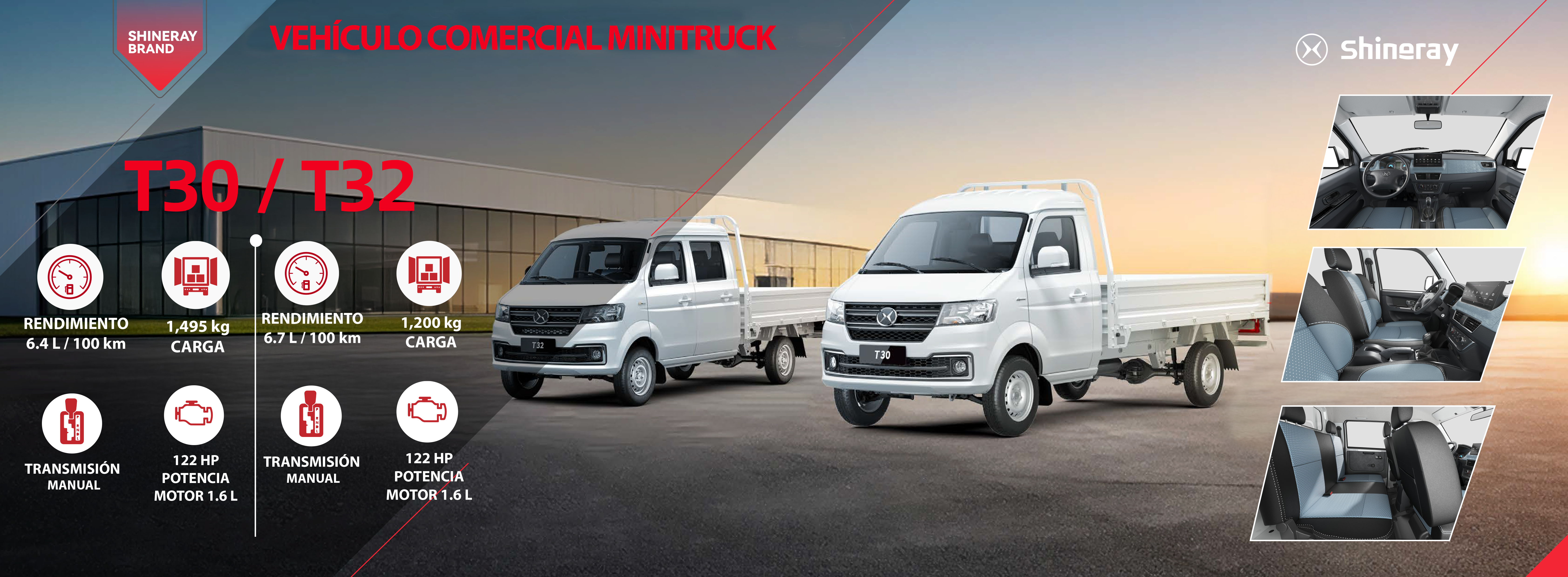Ficha Técnica Shineray T30 y T32
